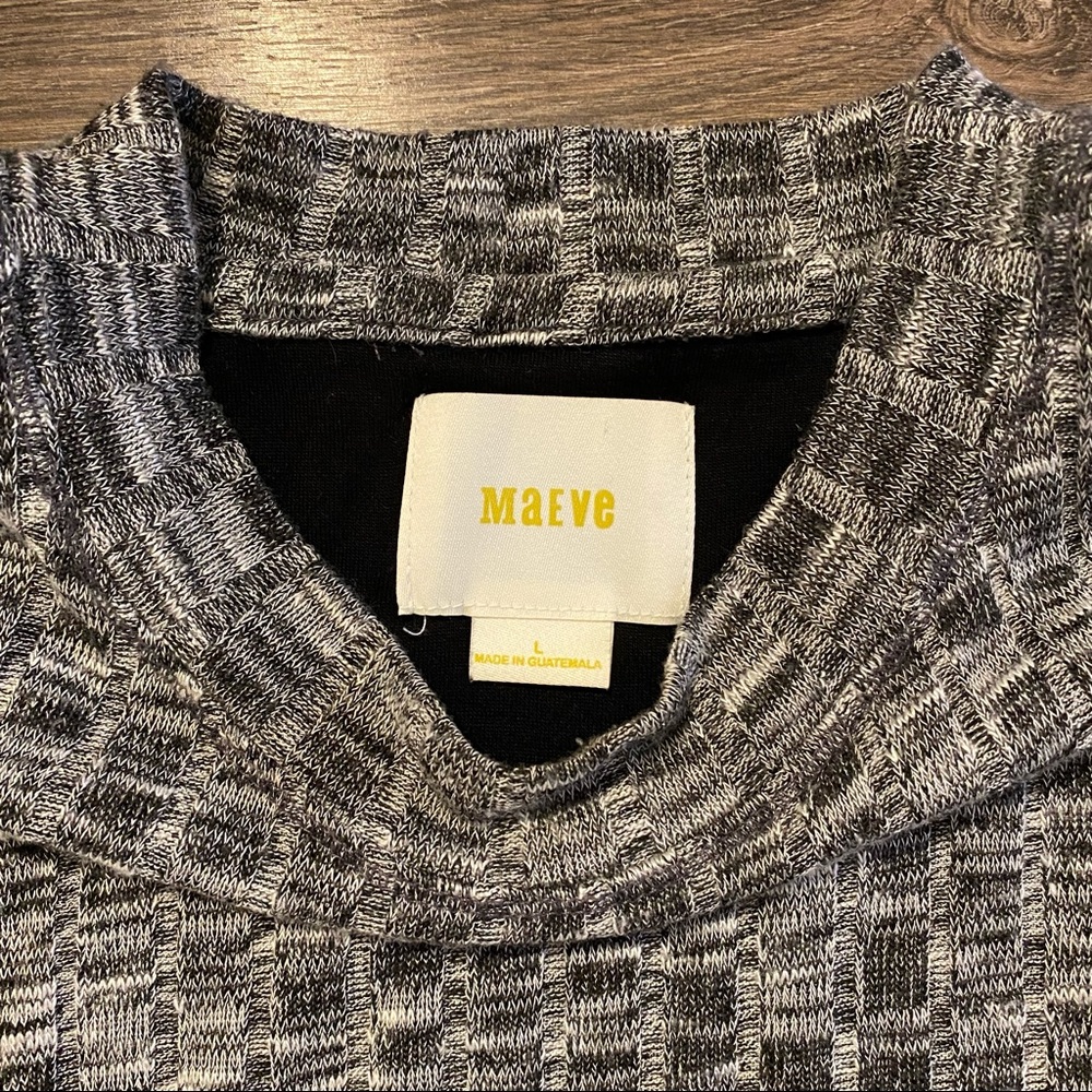 Anthropologie Maeve Grey Knit Sleeveless Dress - Picture 4 of 6